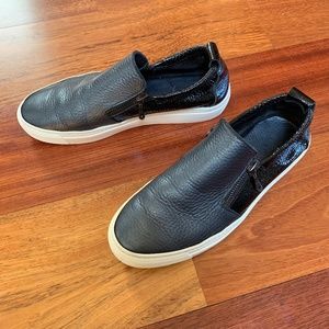 Arche LN Black Leather Zip Sneakers - 37